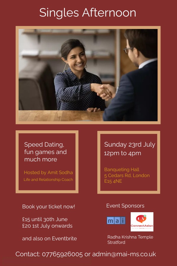 Indian Singles Afternoon